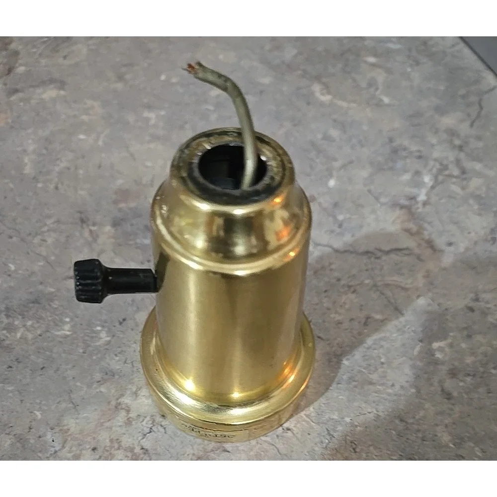 Vtg Stiffel Lamp Finial Brass Ornate Replacement Part 3.5